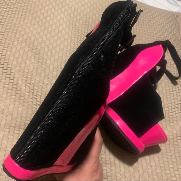 Peep Toe Platform Wedge Sandals Ankle Strap Zipper High Heels Party Shoes - Picture 6 of 10